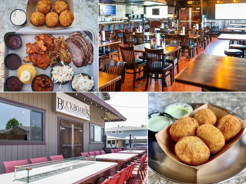 Food and dining at Buckboard's BBQ & Brew
